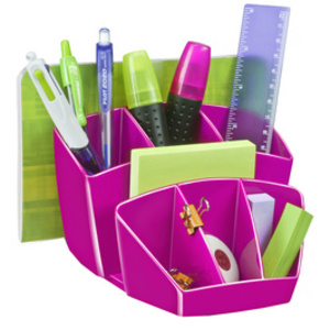 CEP Multipot à crayons GLOSS, 8 compartiments, bleu océan