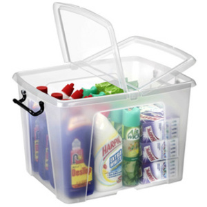 CEP Boîte de rangement strata, avec des roues, 75 litres