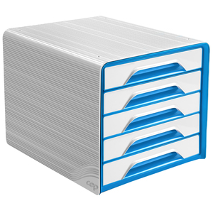 CEP Module de classement Smoove GLOSS, 5 tiroirs, noir /