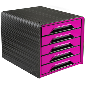 CEP Module de classement Smoove GLOSS, 5 tiroirs, noir /