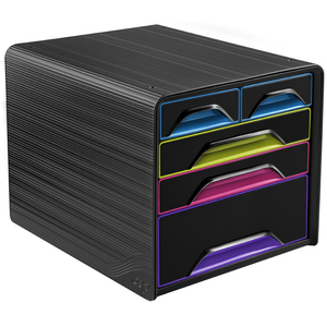 CEP Module de classement Smoove GLOSS, 5 tiroirs, noir