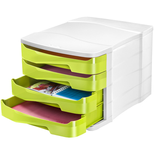 CEP Module de classement GLOSS, 4 tiroirs, bleu océan