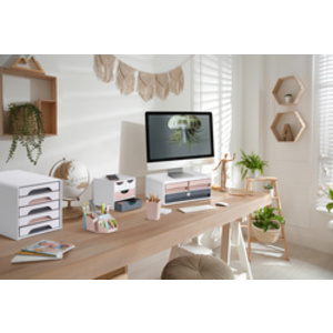 CEP Multipot à crayons mineral, 8 compartiments, rose poudré