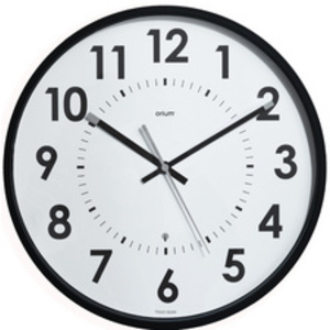 CEP Orium Horloge radiopilotée Abyliss, analogique, noir