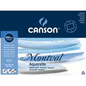 CANSON Bloc de papier aquarelle 'Montval', 240 x 320 mm