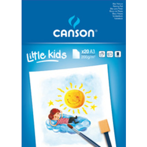 CANSON Bloc de papier pour la peinture Kids, A3, 200 g/m2