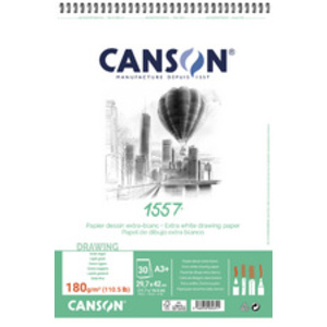 CANSON Album spiralé papier dessin 1557, A3+, 120 g/m2