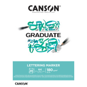 CANSON Bloc de dessin GRADUATE LETTERING MARKER, A3