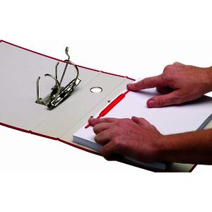 Fellowes Clip de fixation pour archives Bankers Box, rouge