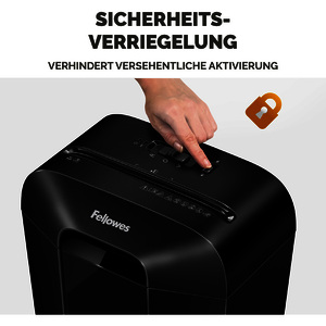 Fellowes Destructeur de documents Powershred LX70, noir