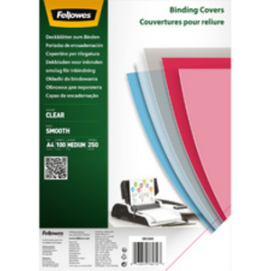 Fellowes Couverture, A4, PET, transparent, 0,20 mm