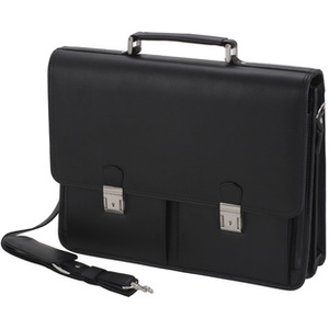 Alassio Porte-documents 'VENETO', cuir, noir