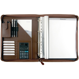 Alassio Serviette classeur 'VITERBO', A4, similicuir, marron