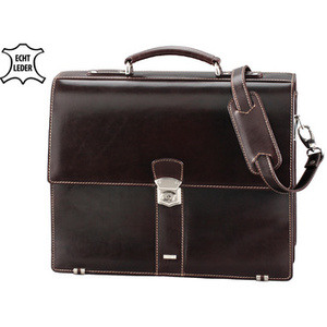 Alassio Porte-documents 'MONACO', cuir, marron foncé