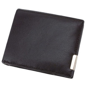 Alassio Portefeuille, format paysage, cuir, noir