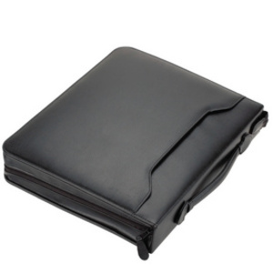 Alassio Serviette classeur 'BERGAMO', A4, similicuir, noir