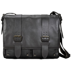 PRIDE&SOUL Sac à bandoulière 'TANK', cuir, marron foncé