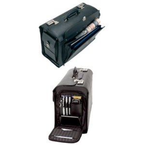 Alassio Valise pour pilotes 'VERONA', cuir, noir