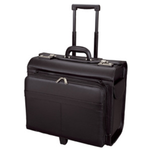 Alassio Valise pour pilotes 'SAN REMO', en similicuir, noir