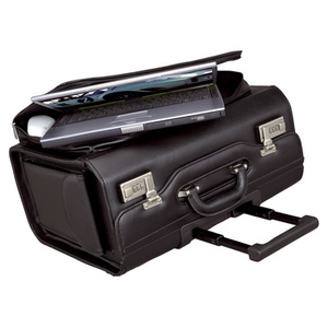 Alassio Valise pour pilotes 'SAN REMO', en similicuir, noir