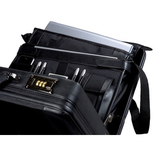 Alassio Attaché-case 'MODICA', similicuir / nylon, noir
