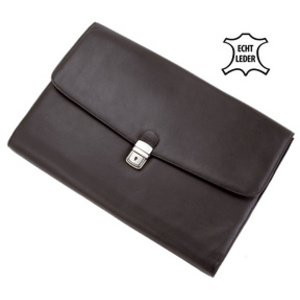 Alassio Porte-documents 'UDINE', cuir, noir