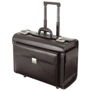 Alassio Valise pour pilotes SILVANA, simili cuir, noir