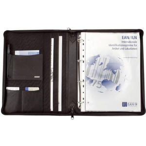 Alassio Serviette classeur 'MONZA', A4, similicuir, noir