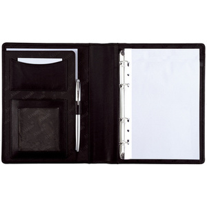 Alassio Serviette classeur 'BENACO', A5, similicuir, noir