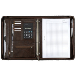 Alassio Serviette classeur 'MASSA', A4, similicuir, marron