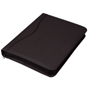 Alassio Serviette classeur 'RONDO', A4, similicuir, noir