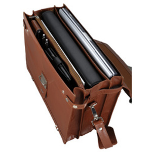 Alassio Porte-documents 'MOCCA', cuir, cognac