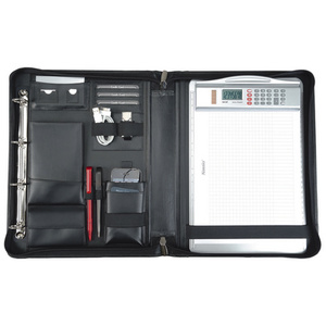 Alassio Organiseur conférencier 'CESENA', A4, cuir, noir