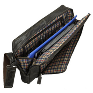 PRIDE&SOUL Sac à bandoulière 'KING', cuir, marron