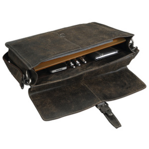 PRIDE&SOUL Sac à bandoulière 'LUCKY', cuir, marron