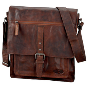 PRIDE&SOUL Sac à bandoulière 'ETHAN', cuir, marron