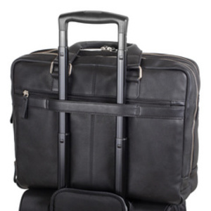 Alassio Sacoche porte-documents CAMPO, en cuir, noir