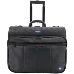 STOP Valise pour pilotes rPET SAMAR, PET recyclé, noir