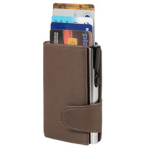 CLICKSAFE Porte-monnaie avec porte-cartes, simili cuir