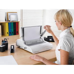 Fellowes Perforelieur plastique Pulsar +300, blanc/argent  - 66329
