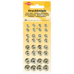 KLEIBER Bouton pression, différentes tailles, argent