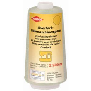 KLEIBER Fil à coudre pour surjeteuse, 2.500 m, blanc