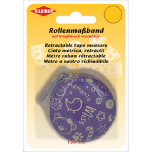 KLEIBER Mètre ruban rétractable, 150 cm, violet