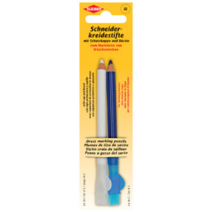 KLEIBER Crayon craie de tailleur, set de 2, blanc/bleu