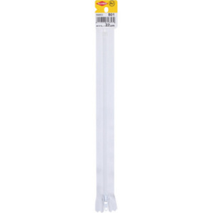 KLEIBER Fermeture zip, plastique, longueur: 350 mm, blanc