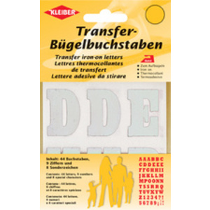 KLEIBER Lettres de transfert thermocollantes, 35x30 mm, noir