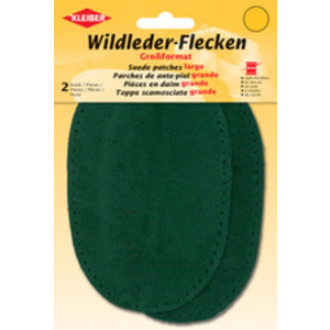 KLEIBER Patch à coudre en daim, 155 x 100 mm, gris foncé