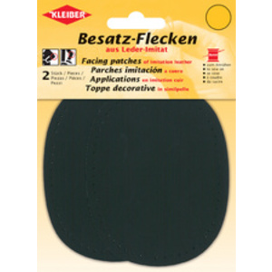 KLEIBER Patch à coudre ovale, 110 x 85 mm, rouge