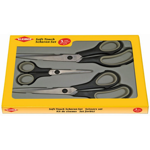 KLEIBER Kit de ciseaux, ronds, 3 pièces