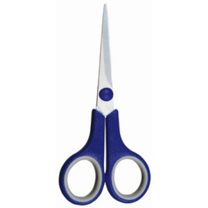 KLEIBER Ciseaux cranteurs, pointus, longueur: 140 mm, bleu